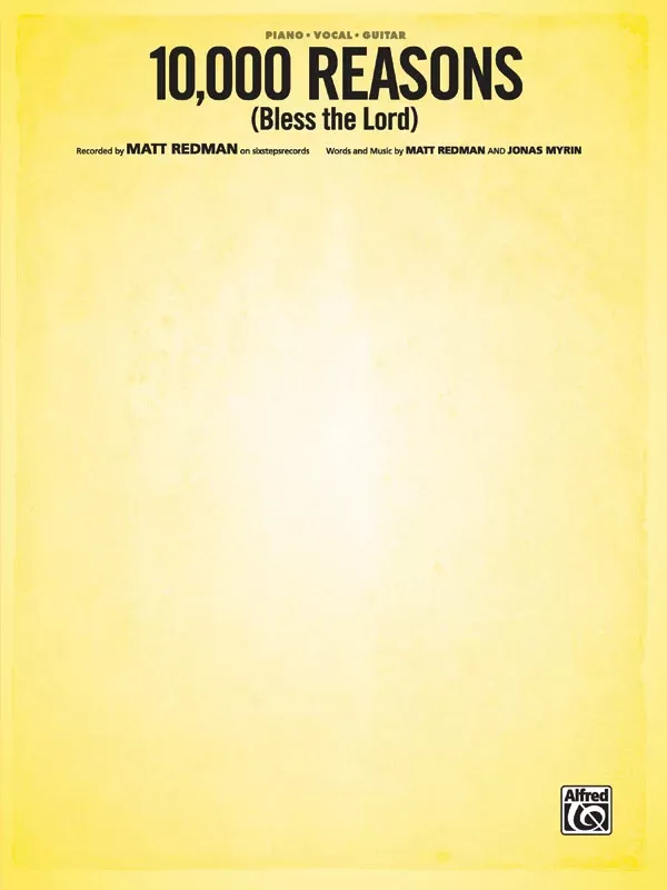 10,000 Reasons (Bless the Lord): Piano/Vocal/Guitar Sheet