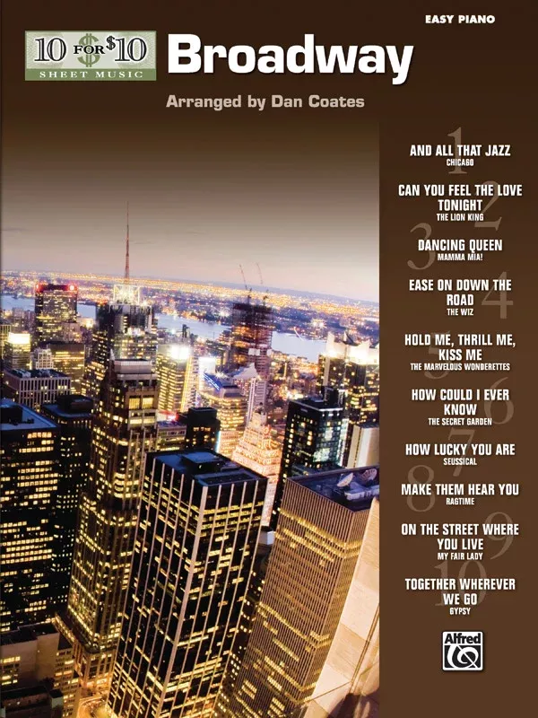 10 for 10 Sheet Music: Broadway: Piano Book