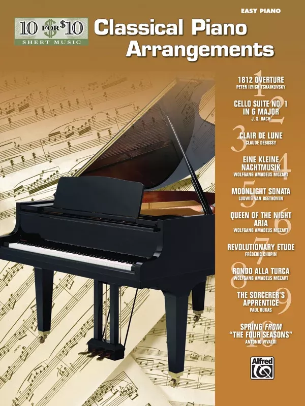 10 for 10 Sheet Music: Classical Piano Arrangements: Piano Book