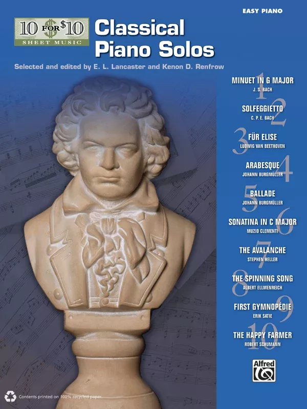 10 for 10 Sheet Music: Classical Piano Solos: Piano Book