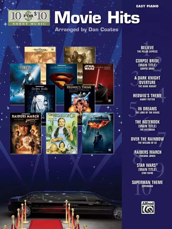 10 for 10 Sheet Music: Movie Hits: Piano Book