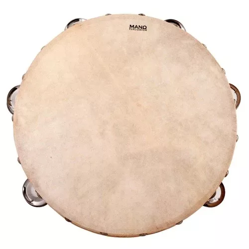 10″ Non Tunable Tambourine Natural