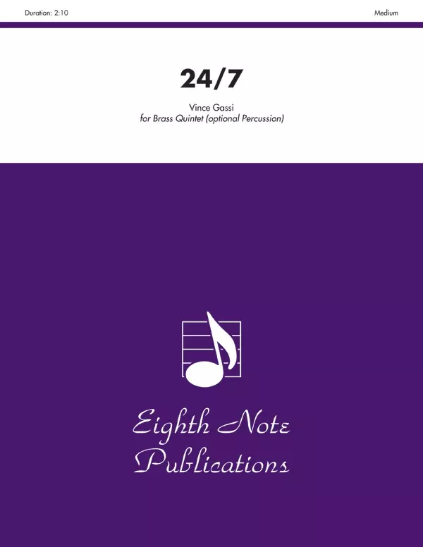 24/7: Brass Quintet Score & Parts