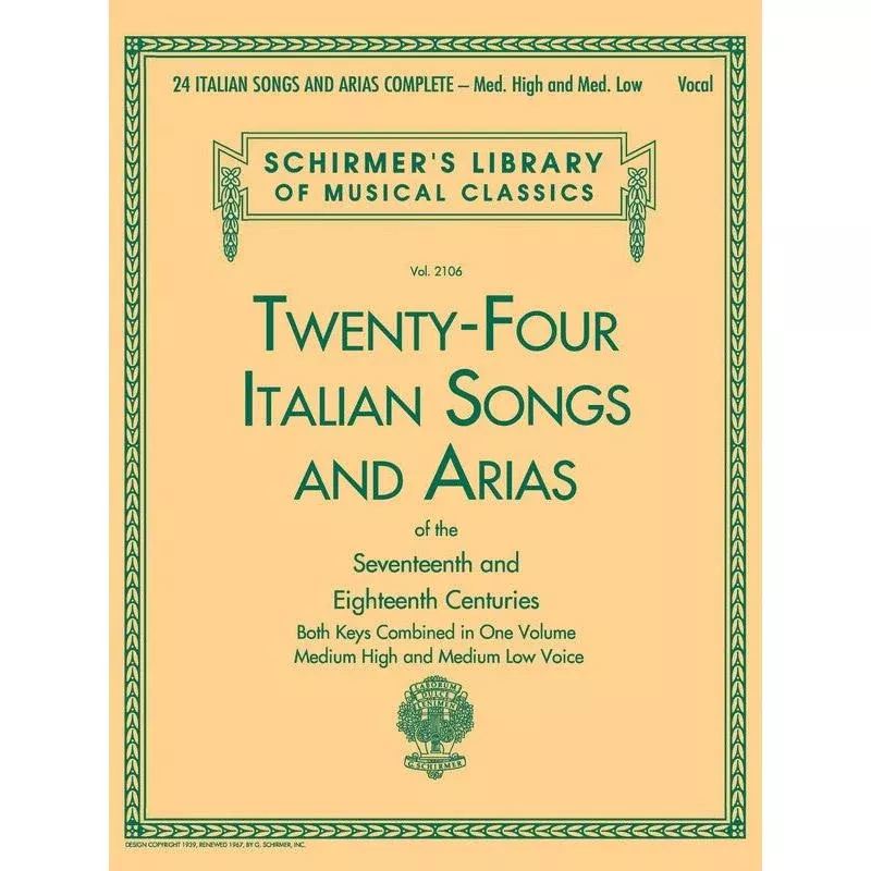 24 Italian Songs and Arias