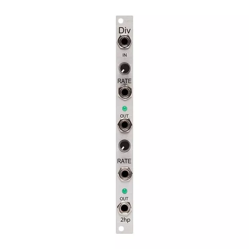 2HP DIV -2ch Voltage Controlled Clock Divider & Multiplier