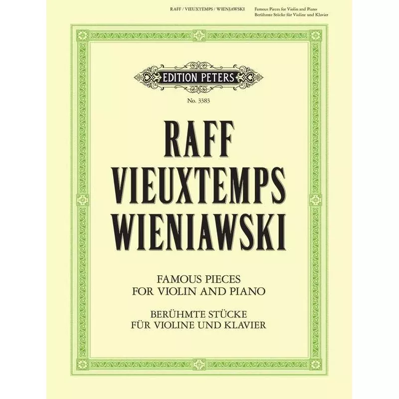 3 Famous Pieces for Violin and Piano