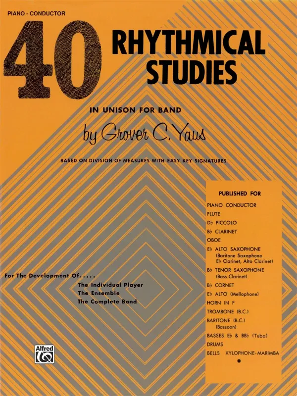 40 Rhythmical Studies: Conductor (Piano) Book