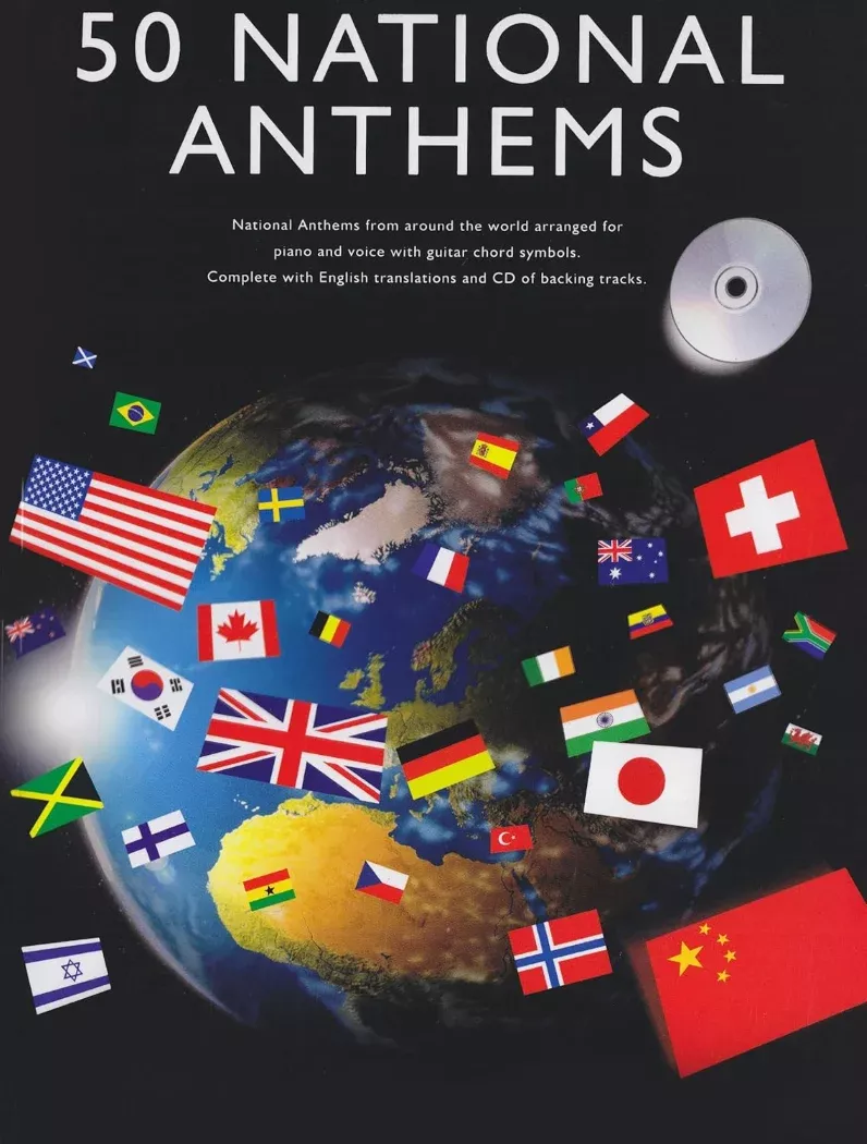 50 National Anthems Book & CD