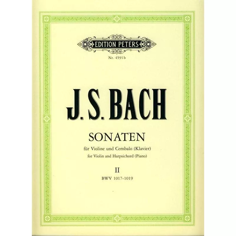 6 Sonatas Vol 2 BWV 1017-1019