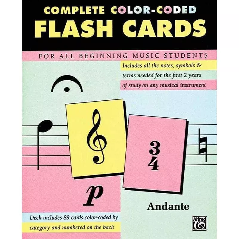 89 Color – Complete Coded Flash Cards