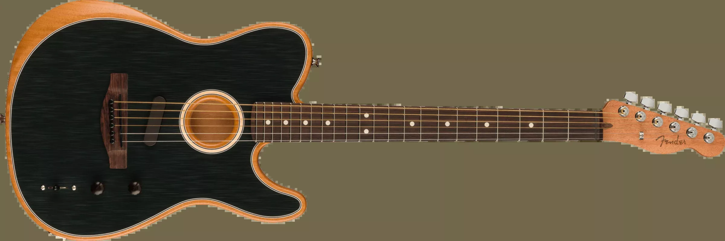 Acoustasonic Player Telecaster, Rosewood Fingerboard, Brushed Black