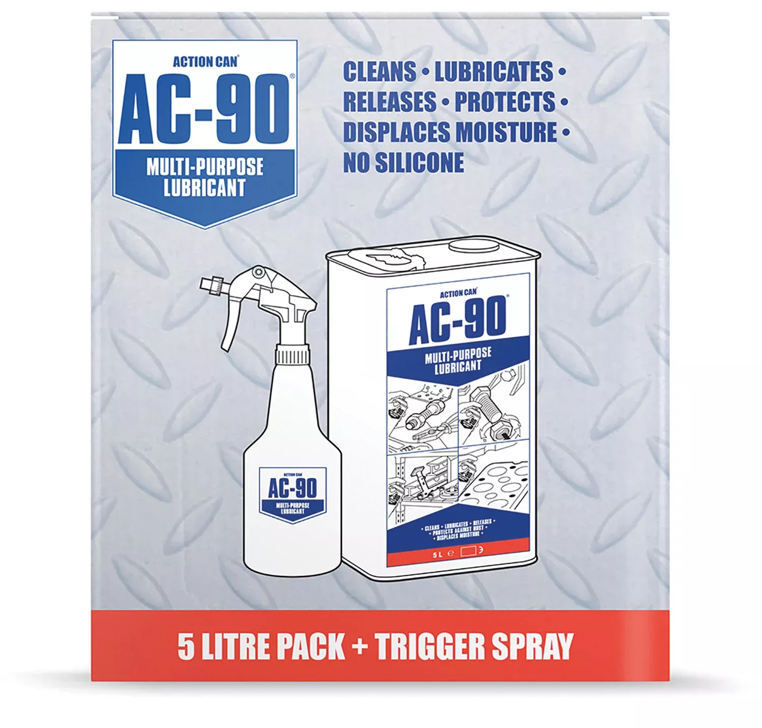 Action Can AC-90 Multi-Purpose 5ltr Pack + Trigger Spray