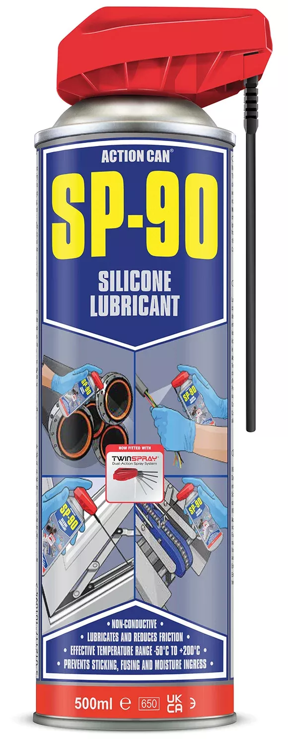 Action Can SP-90 Silicone Lubricant TwinSpray 500ml