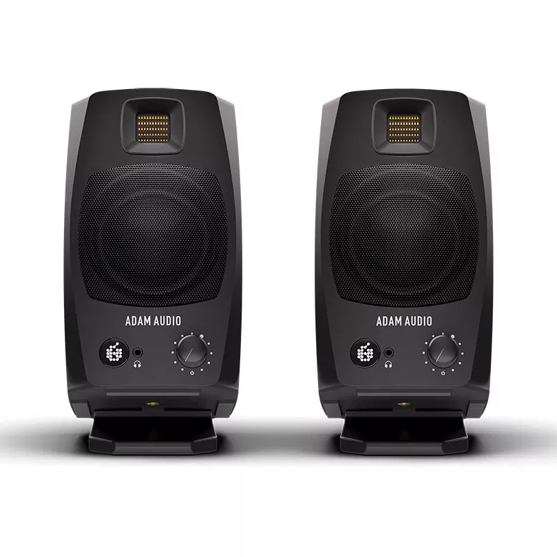 Adam Audio D3V Desktop Studio Monitors – Black (Pair)