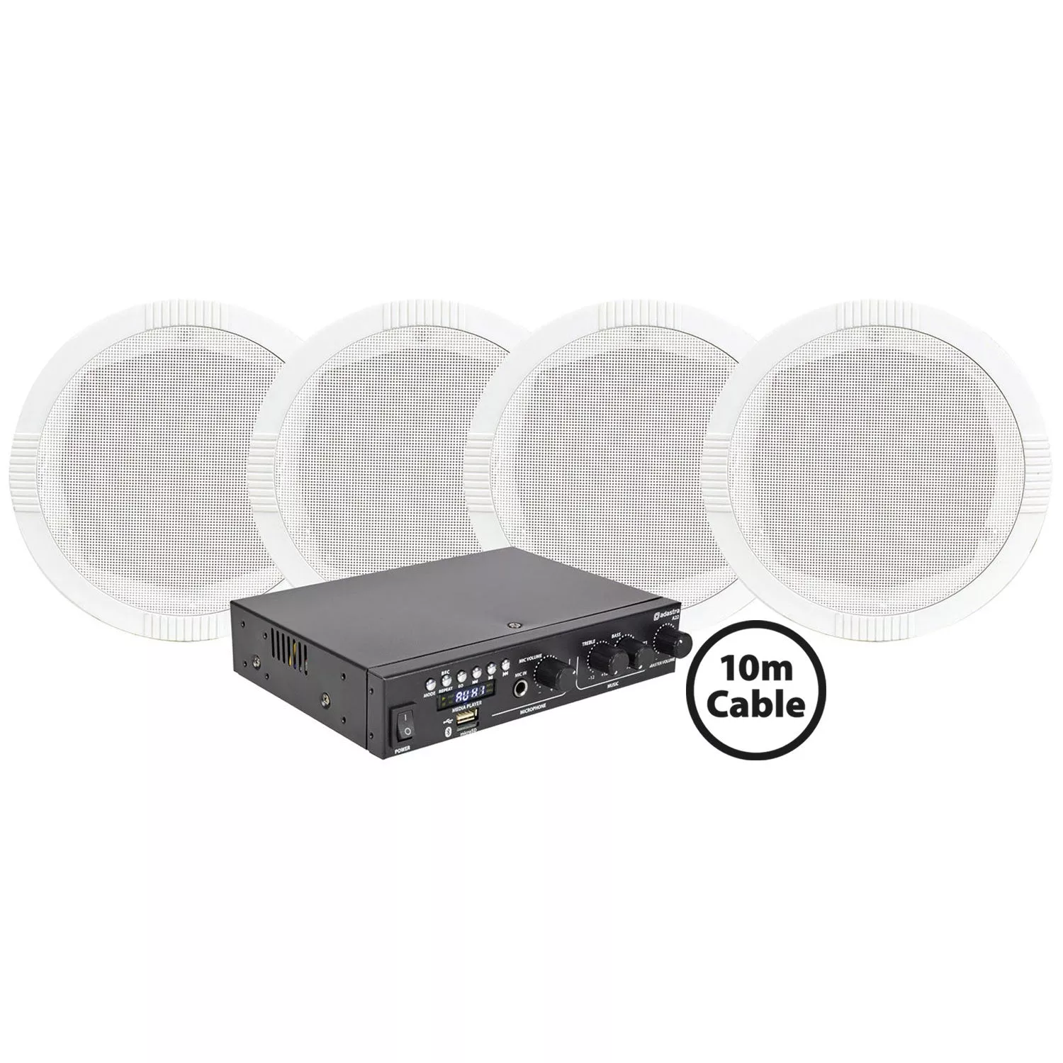 Adastra A22 + RC5 Ceiling Speakers Package – 4*RC5+A22