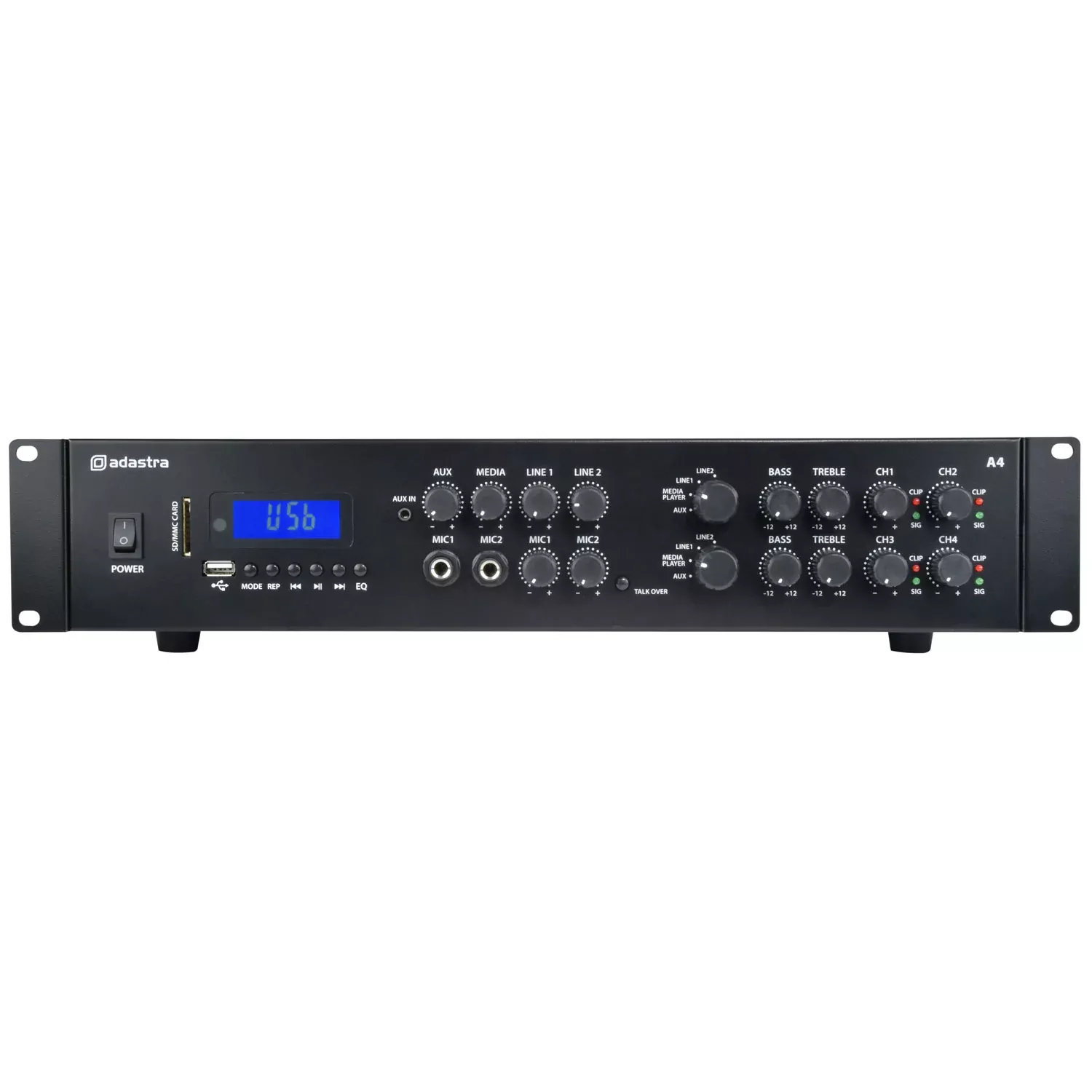 Adastra A4 Dual Stereo PA Amplifier