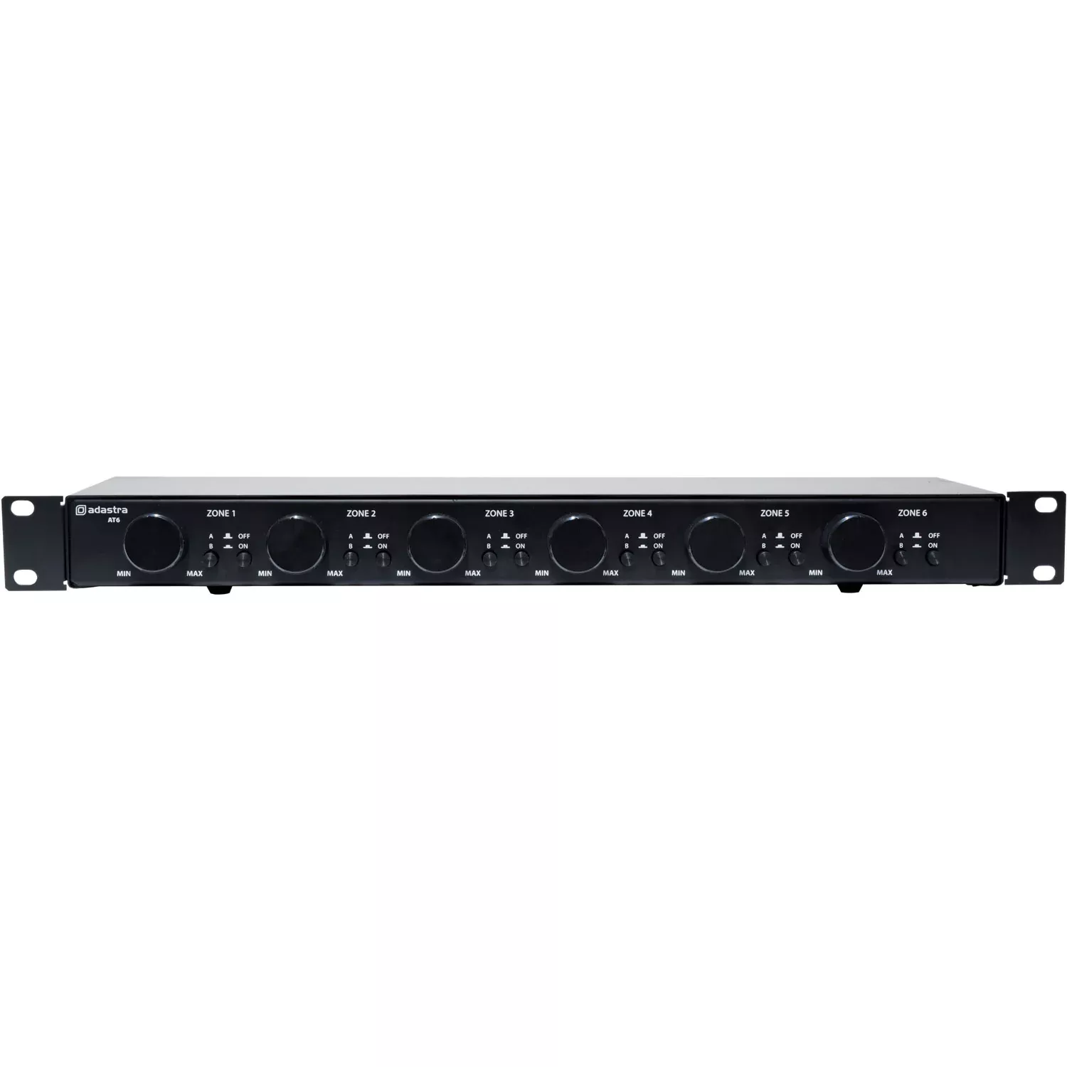 Adastra AT6 Rack-mount 100V Attenuator + A/B Source Switch 6 x 30W