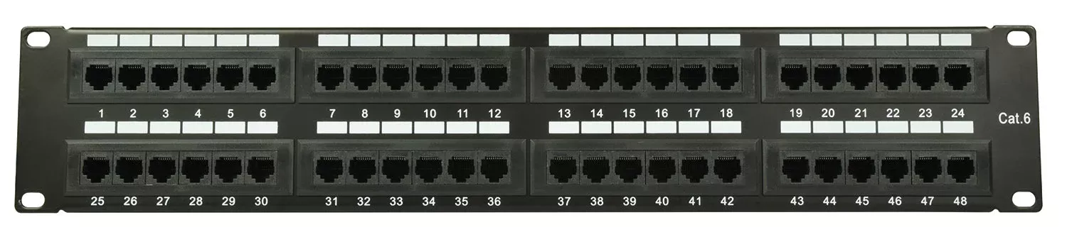 Adastra CAT6 Rackmount IDC Patch Panels – CAT6-48IDC