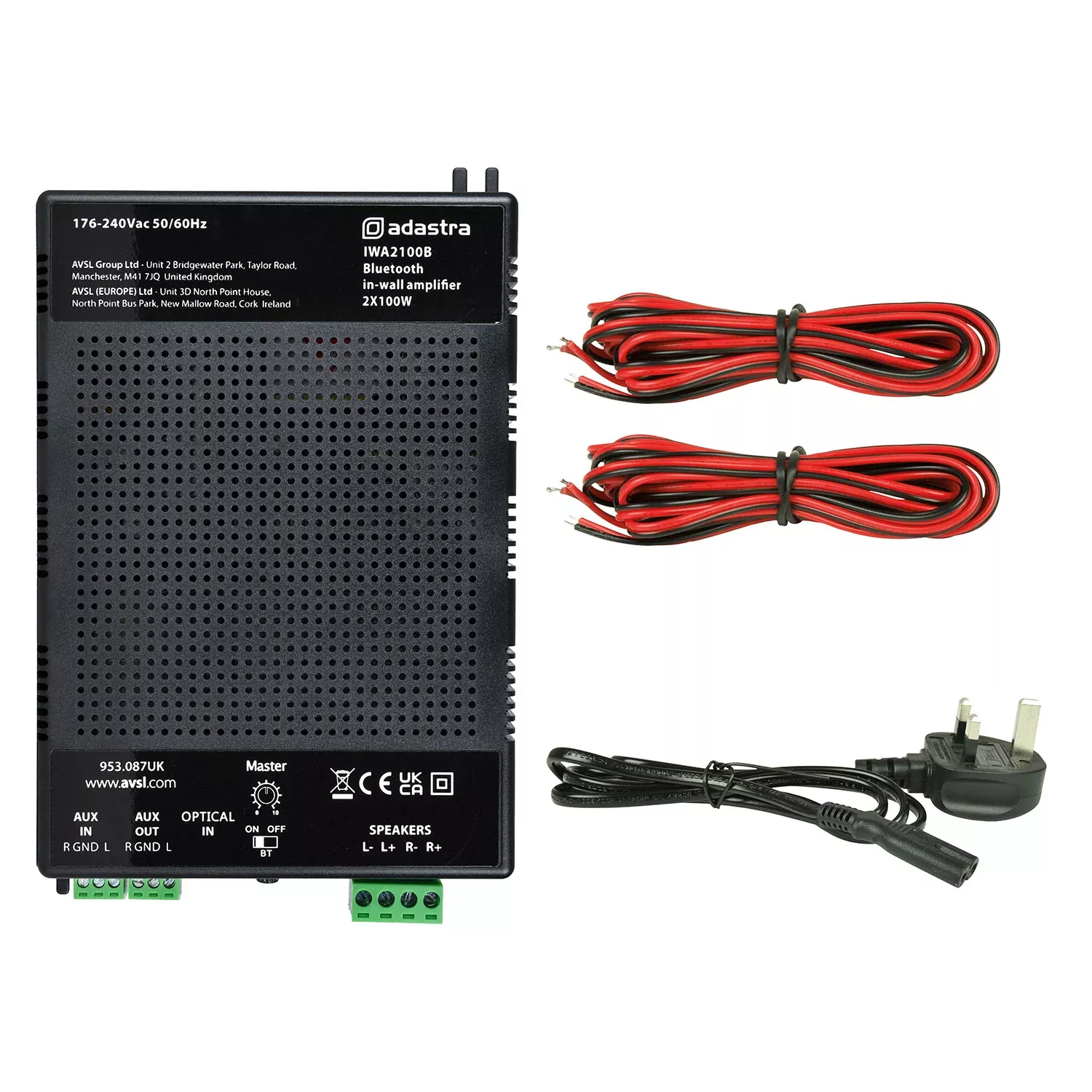 Adastra IWA In-Wall Amplifiers with Bluetooth – IWA2100B