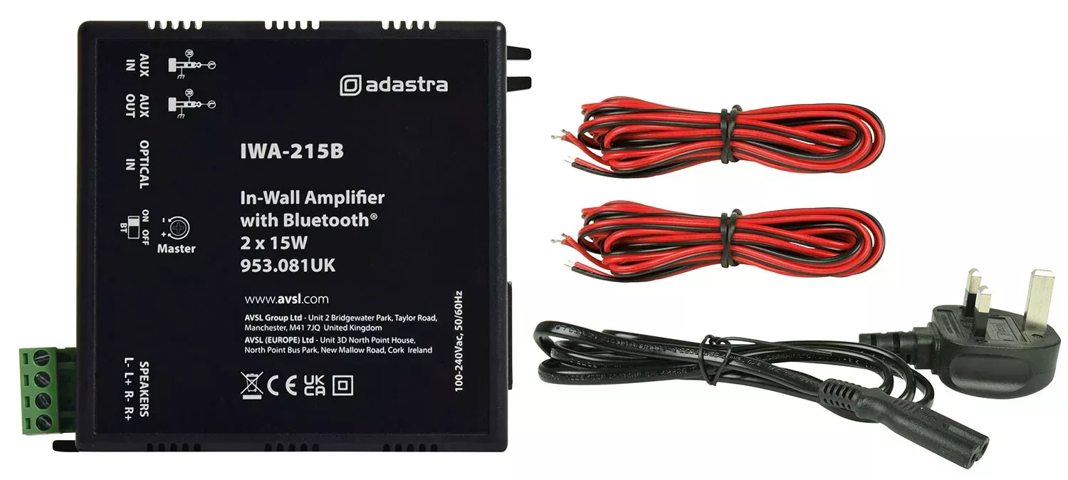 Adastra IWA In-Wall Amplifiers with Bluetooth – IWA215B