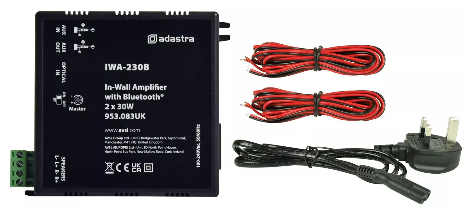 Adastra IWA In-Wall Amplifiers with Bluetooth – IWA230B