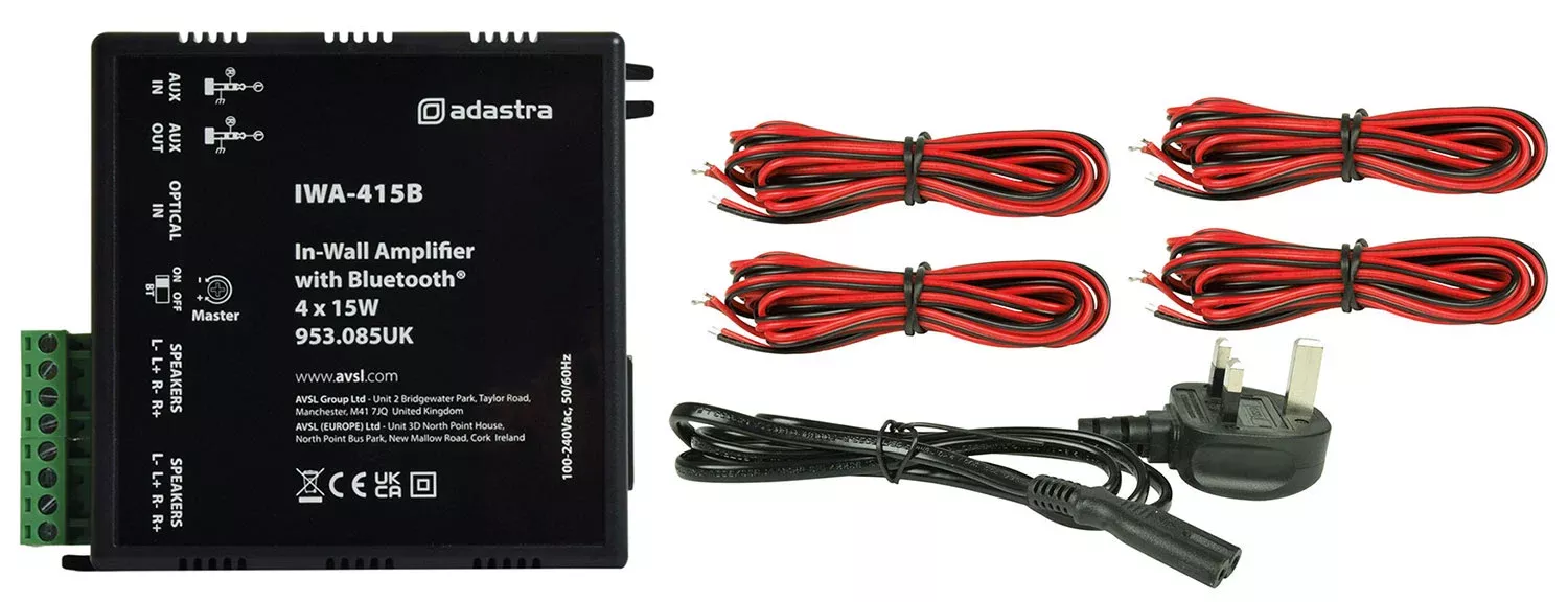 Adastra IWA In-Wall Amplifiers with Bluetooth – IWA415B