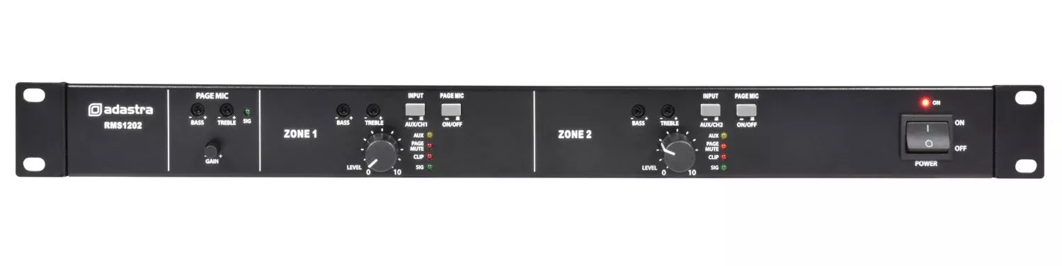Adastra RMS-series Multi Zone 100V Amplifiers – RMS1202