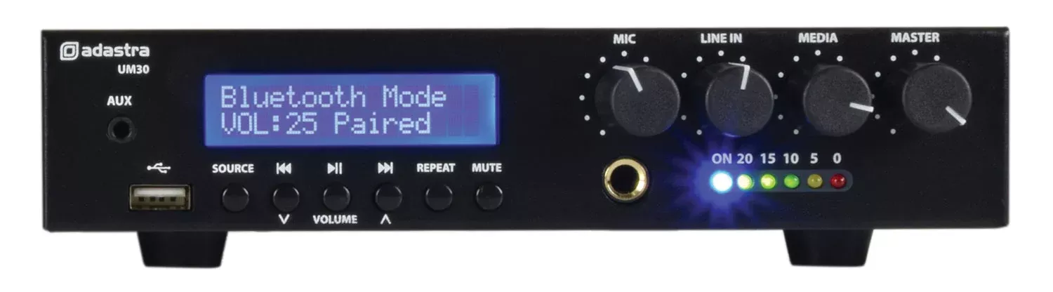 Adastra UM Series Ultra Compact Mixer-Amplifiers 100V – UM30