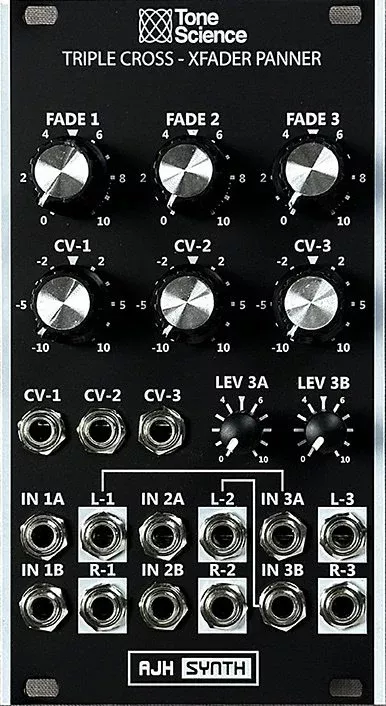AJH SYNTH TRIPLE CROSS XFADER PANNER