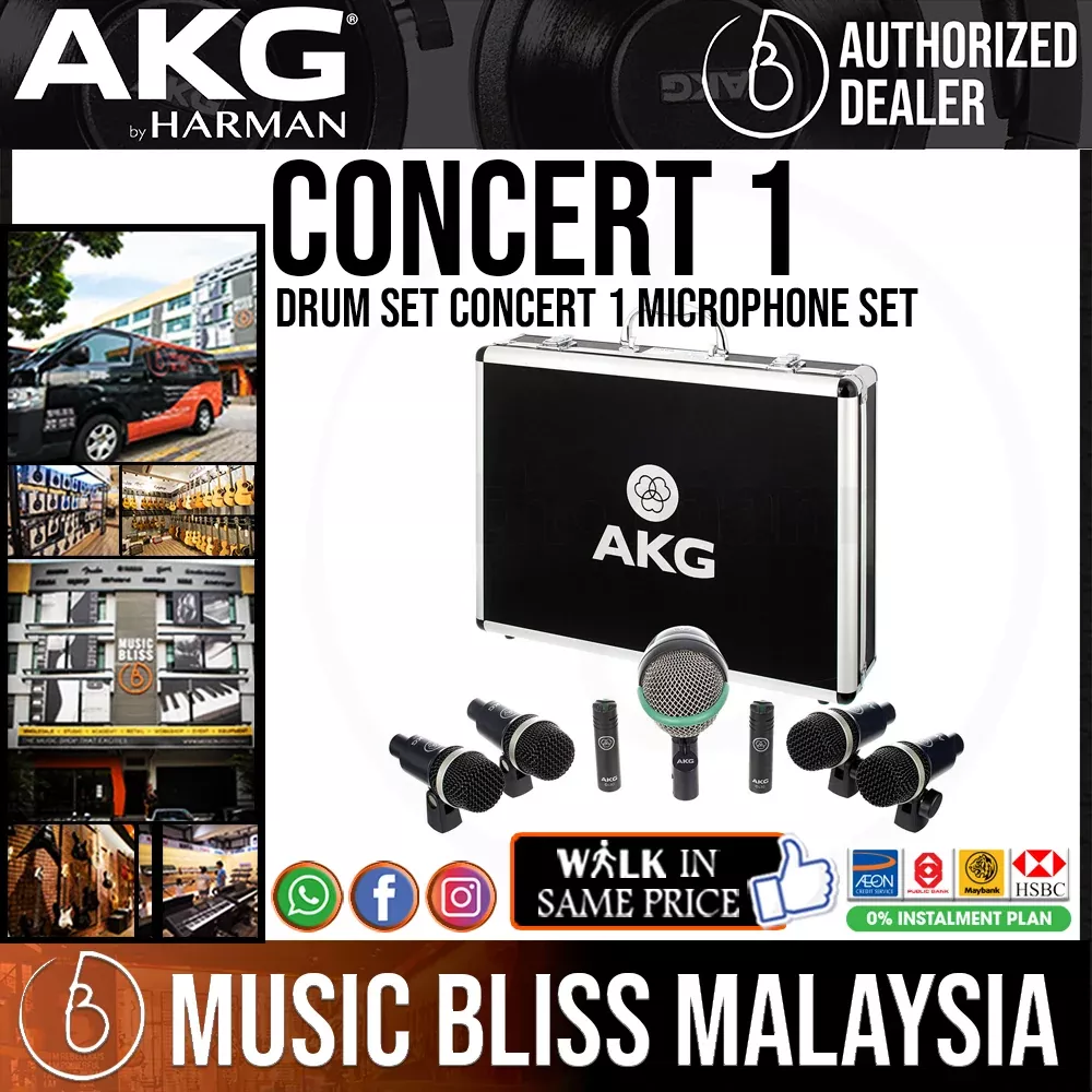 AKG Drum Set Concert 1 Microphone Set