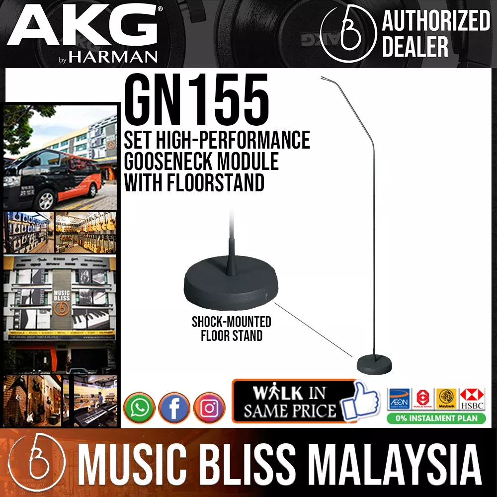 AKG GN155 Set High-performance Gooseneck Module with floorstand