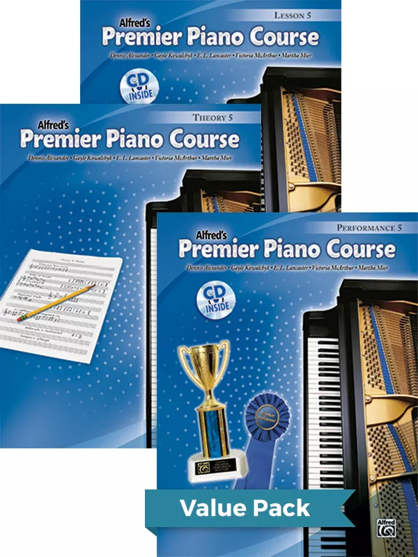 Alfred 105425 Alfred’s Premier Piano Course Value Pack: Level 5