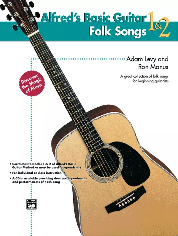 Alfred’s Basic Guitar Folk Songs 1 & 2: Guitar Book