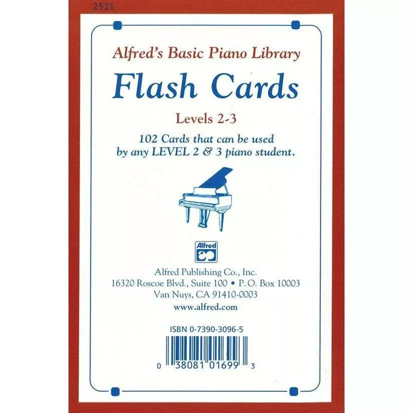 Alfred's Basic Piano Course: Flash Cards 2 & 3