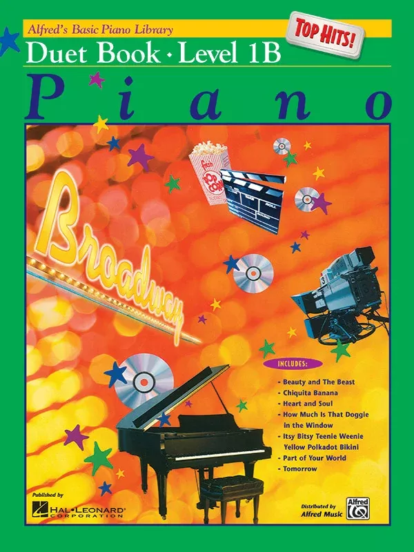 Alfred's Basic Piano Library: Top Hits! Duet Book 1B: Piano Book