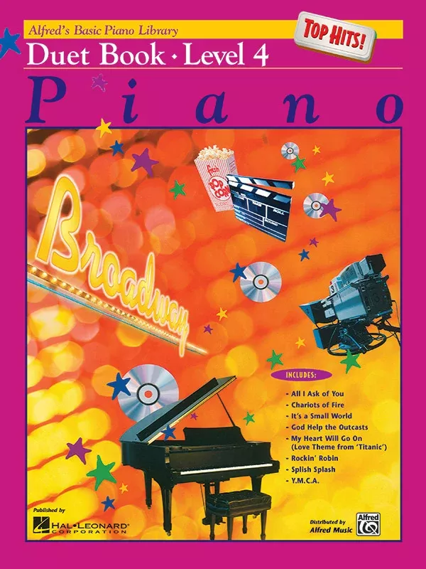 Alfred's Basic Piano Library: Top Hits! Duet Book 4: Piano Book