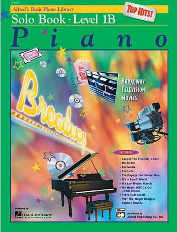 Alfred’s Basic Piano Library Top Hits! Solo Level 1B