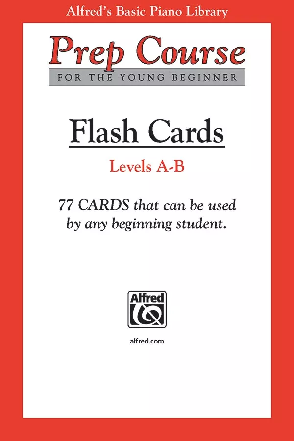 Alfred's Basic Piano Prep Course: Flash Cards, Levels A & B: Piano Flash Cards
