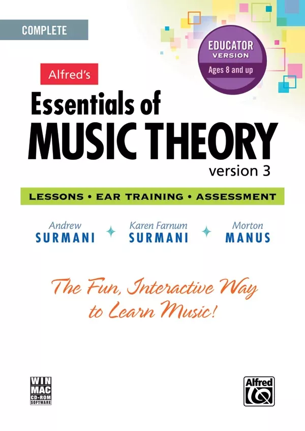 Alfred’s Essentials of Music Theory: Software, Version 3 CD-ROM Educator Version, Complete Volume: Software