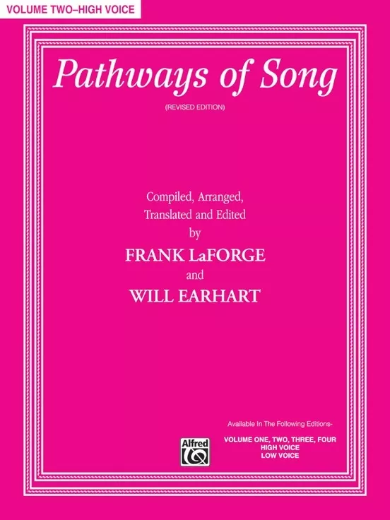 Alfred VF2003 Pathways of Song, Volume 2 for High Voice