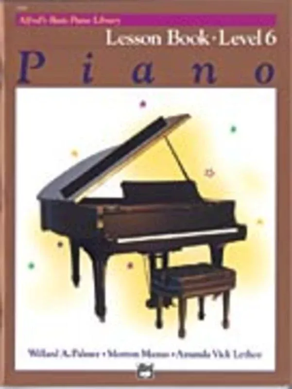ALFREDS BASIC PIANO LIBRARY LESSON BOOK LEV 6