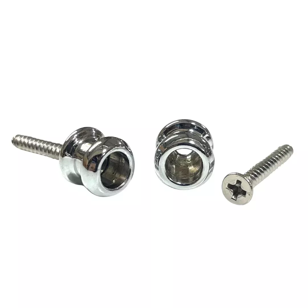 ALLPARTS AP-0682-B10 Bulk Pack of Chrome Strap Buttons(Pack of 30)