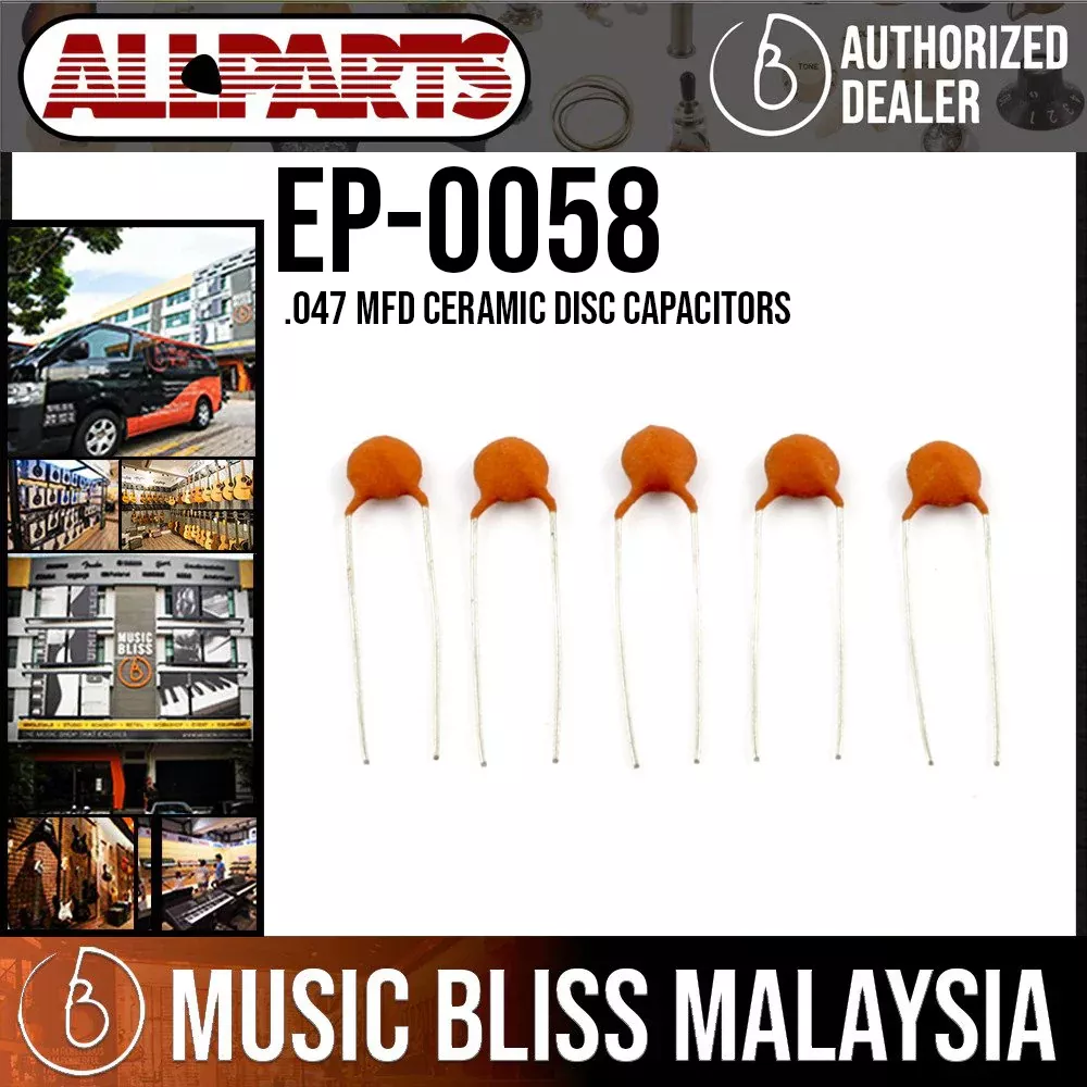 ALLPARTS EP-0058-000 .047mfd Ceramic Disc Capacitors (Pack of 5)