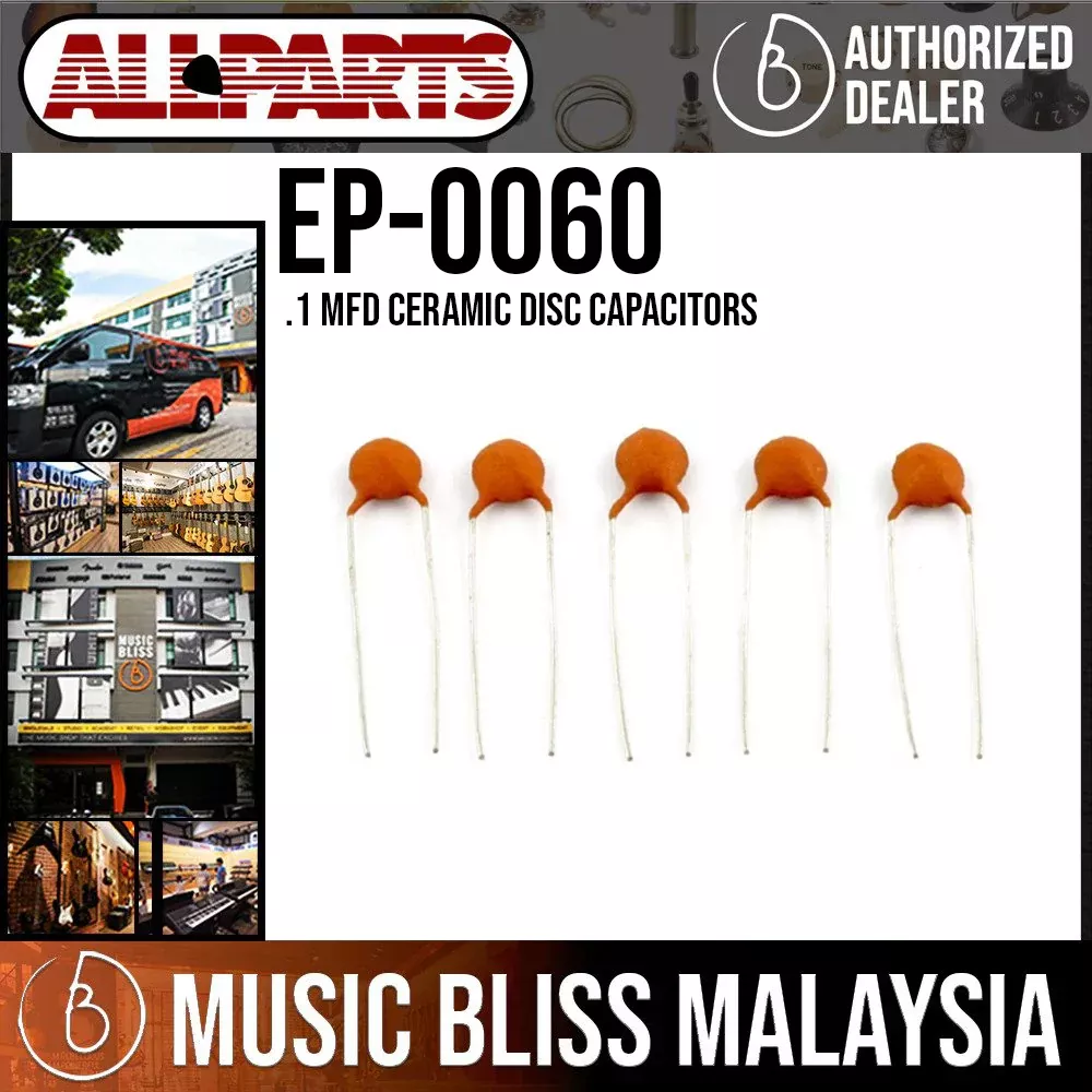 ALLPARTS EP-0060-000 .1mfd Ceramic Disc Capacitor (Pack of 5)