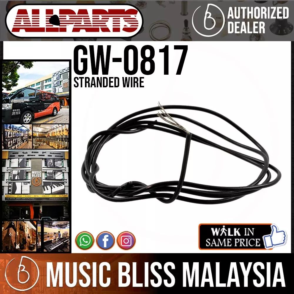 ALLPARTS GW-0817-023 25ft Stranded Wire – Black