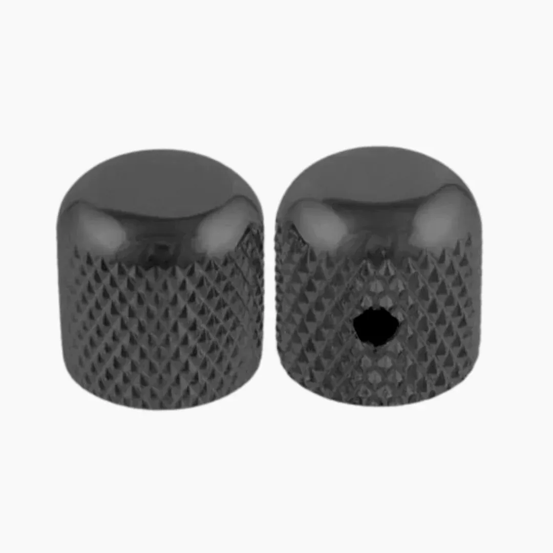 ALLPARTS MK-0110-003 Metal Dome Knobs – Black (Pack of 2)