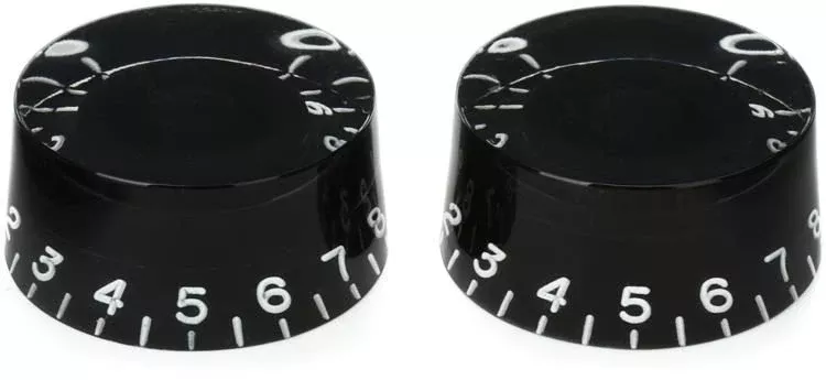 ALLPARTS PK-0130-023 Vintage-style Speed Knobs – Black (Pack of 2)