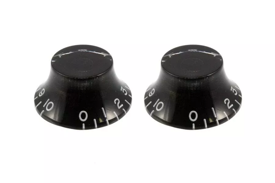ALLPARTS PK-0140-023 Vintage Style Bell Knobs – Black (Pack of 2)