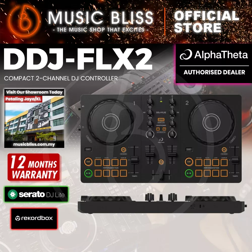AlphaTheta DDJ-FLX2 2-deck DJ Controller