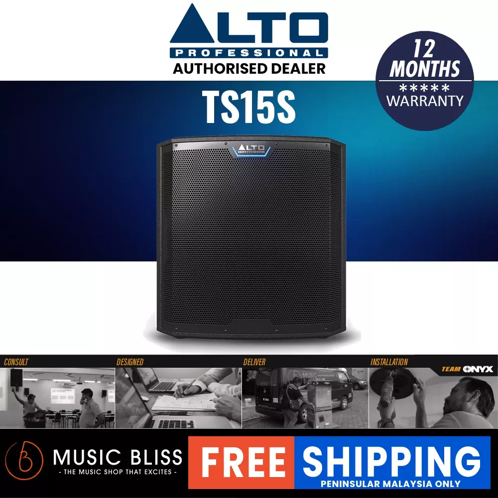Alto TS15S 2500-watt 15″ Powered Subwoofer